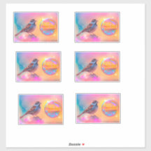 Minúscula colorida e bolha arco-íris