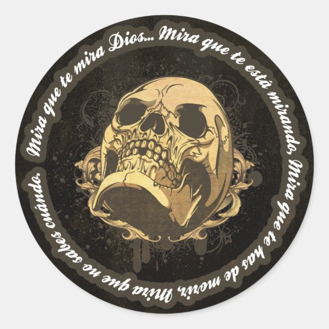 Adesivo Mira que te mira dios (Frente)