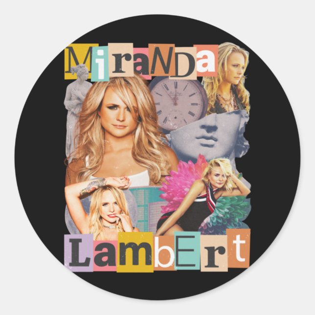 Adesivo Miranda Lambert Country Music (Frente)