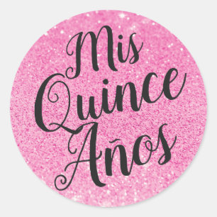 Adesivo Mis Quince Años Quinceañera Rosa