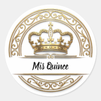Adesivo Mis Quince Coleção Luxo Dourado