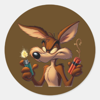 Adesivo Mischievous Cartoon Coyote