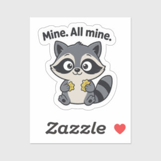 Adesivo Mischievous Raccoon Meme Cartoon Sticker