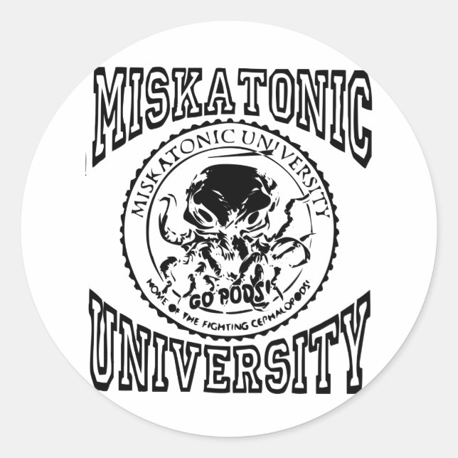 Adesivo miskatonic (Frente)