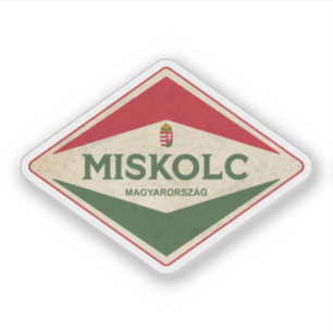Adesivo Miskolc Hungary Vintage