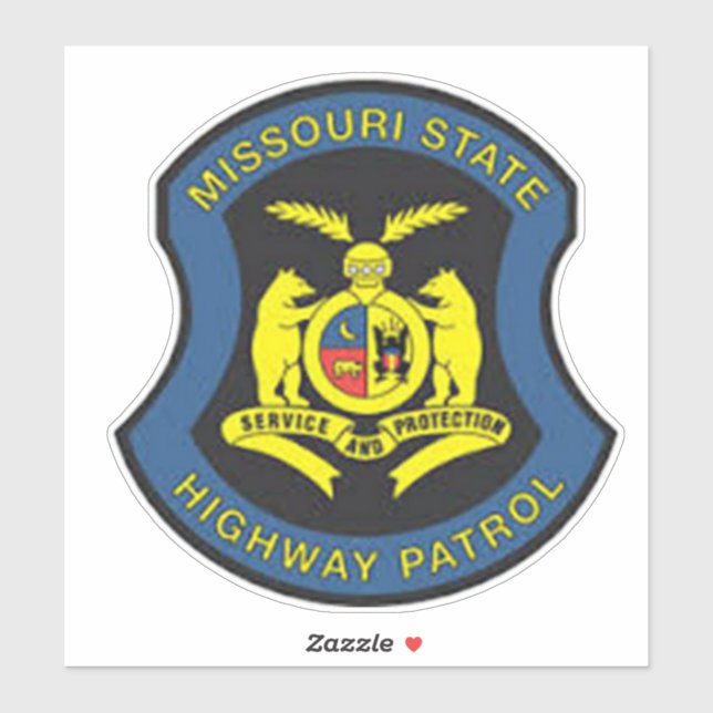 ADESIVO MISOURI STATE HIGHWAY PATROL (Folha)