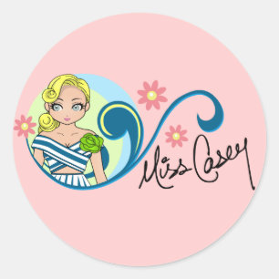 Adesivo "Miss Casey" Stickers