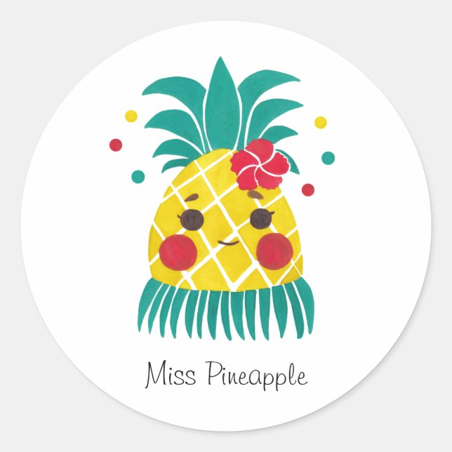 Adesivo Miss Hawaiian Pineapple (Frente)