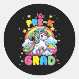 Adesivo Miss Pre K Formando Unicórnio No Último Dia De Lic