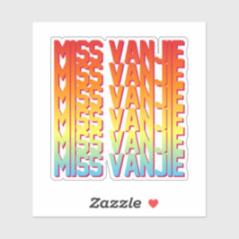 Adesivo Miss Vanjie!