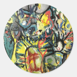 Adesivo Missão Abstrato Painting Hankamer artjunkhaus Art