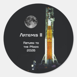 Adesivo Missão da Artemis II à Lua