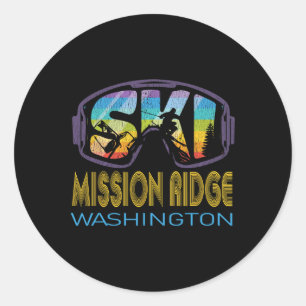 Adesivo Missão de Esqui Ridge Washington Férias de Esqui