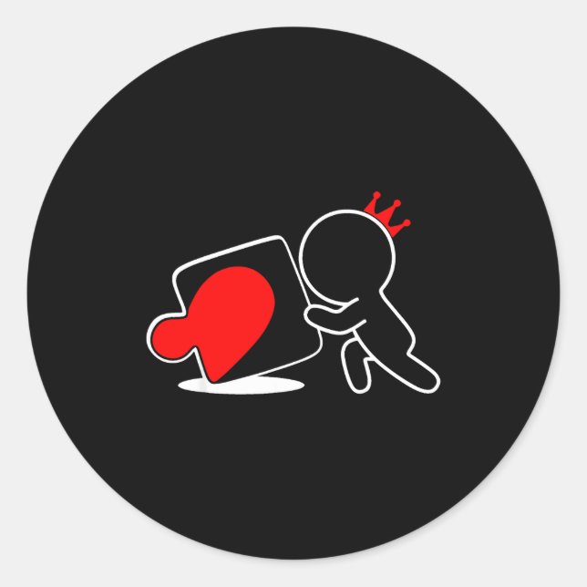 Adesivo Missing Ece Heart Puzzle Couple Matching Valentine (Frente)