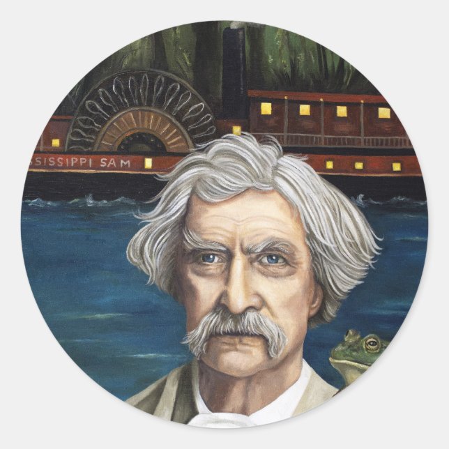 Adesivo Mississípi Sam Mark Twain (Frente)