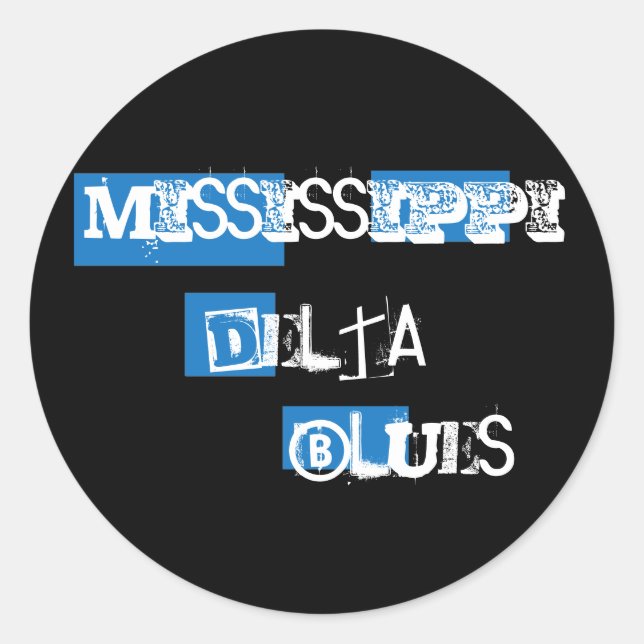 Adesivo Mississippi Delta Blues Sticker (Frente)
