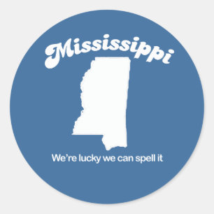 Adesivo Mississippi - soletre-o t-shirt