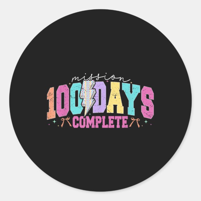 Adesivo Missões 100 Dias Completamente Engraçadas 100 Dias (Frente)