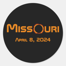 Adesivo Missouri 2024 Eclipse Solar Total