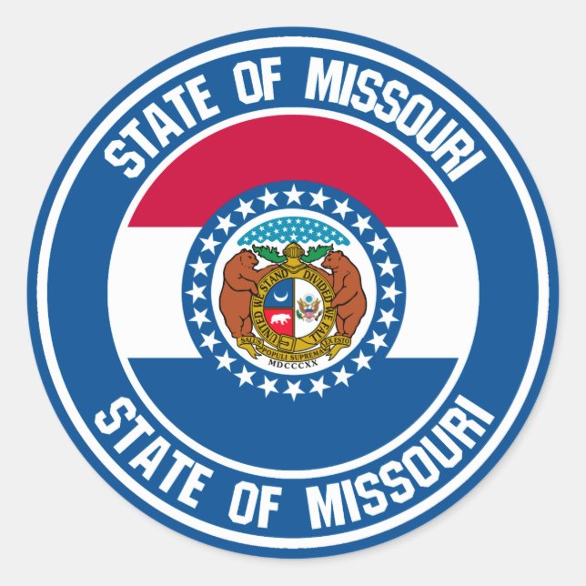 Adesivo Missouri Round Emblem (Frente)