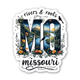 Adesivo Missouri State Sticker | Rivers & Roots Nature Art