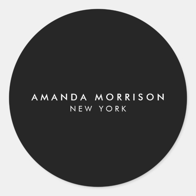 Adesivo Mistério de luxo preto (Frente)