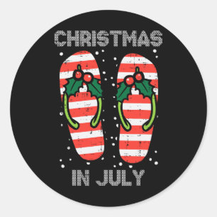 Adesivo Mistletoe Chinelos Natal Em Julho Verão Xma