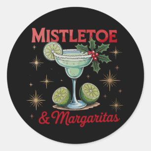 Adesivo Mistletoe e Margaritas Festa de Natal