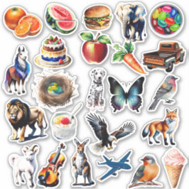 Adesivo Mistura Colorida de Aquarela Pré-Corte Vinil