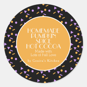 Adesivo Mistura de Confeitos Caseiros de Cacau com Tempero