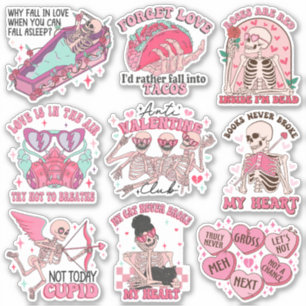 Adesivo Mistura de Vinil do Clube Retro AntiNamorados Engr