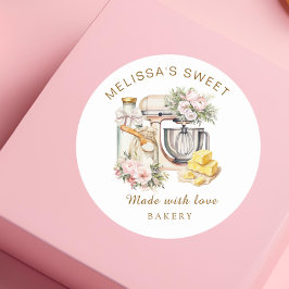 Adesivo Misturador de Bolo Floral Cujo Produto É Pasta