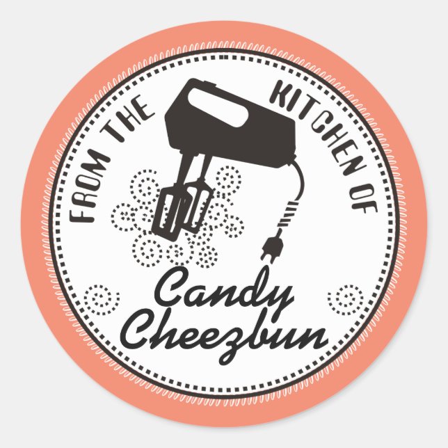 Adesivo Misturador elétrico a cores personalizadas da cozi (Frente)