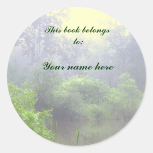 Adesivo Misty Pond Bookplate
