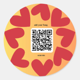 Adesivo Mit individuellen persönlichen Song per QR-Code
