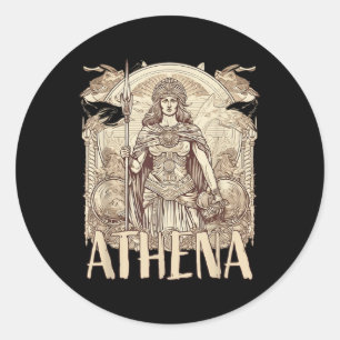 Adesivo Mitologia Grega - Athena A Deusa Da Sabedoria E