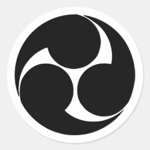 Adesivo Mitsudomoe de Hidari, Japão