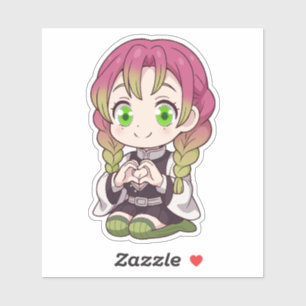 Adesivo Mitsuri Kanroji Chibi Amor