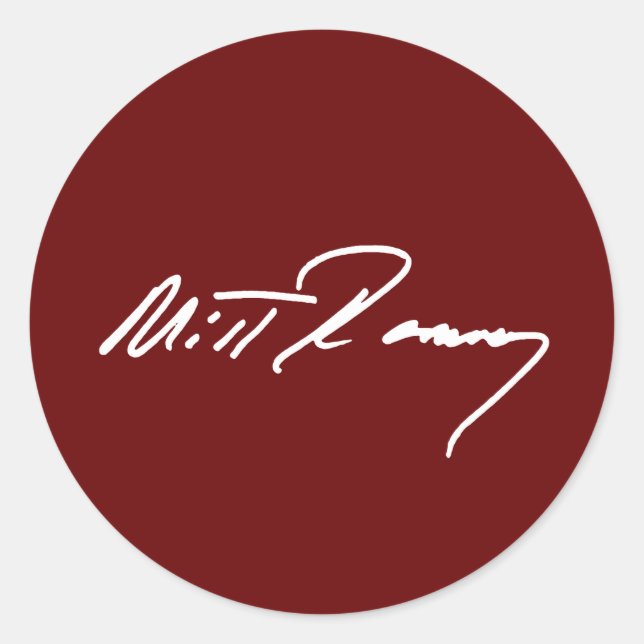 Adesivo MITT ROMNEY AUTOGRAPH WHITE.png (Frente)