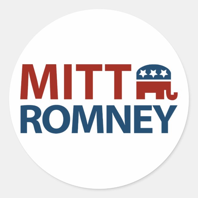 Adesivo Mitt Romney GOP (Frente)