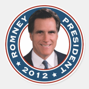 Adesivo Mitt Romney Presidente 2012