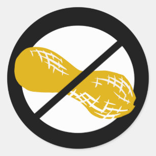 Adesivo Miúdos livres da alergia da porca do amendoim