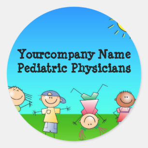 Adesivo Miúdos que jogam fora em um dia ensolarado