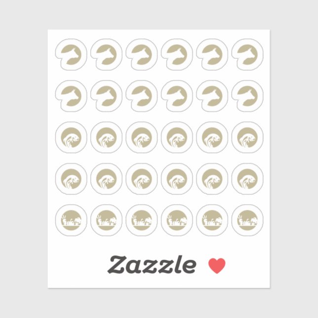 Adesivo Mix Beef Fish Vegetarian Meal Choice Wedding (Folha)