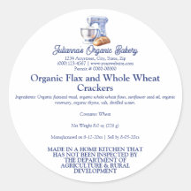 Mixer Bread Bakery Pastry Chef Food Product Label