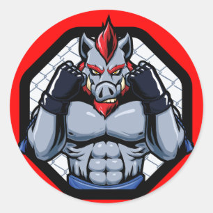 Adesivo MMA Mente Armário Misturado de Artes Marshais