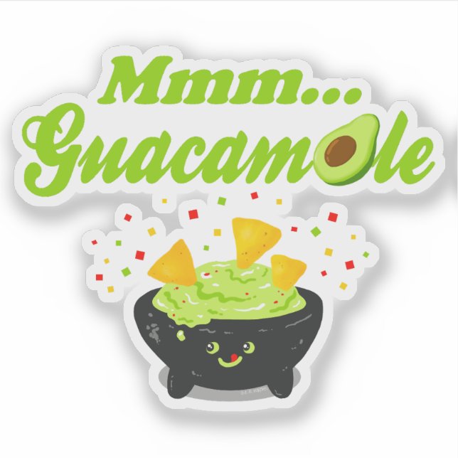 Adesivo Mmm Guacamole (Frente)