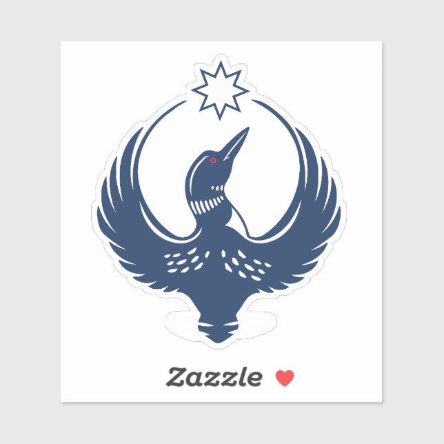 Adesivo MN Loon Rising (Folha)