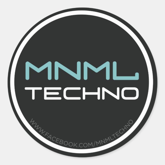 Adesivo MNML Techno sticker (Frente)
