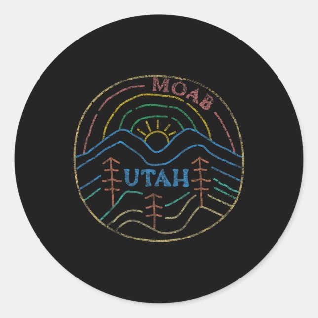 Adesivo Moab Utah Beehive State National Parks Mighd 5 Te (Frente)